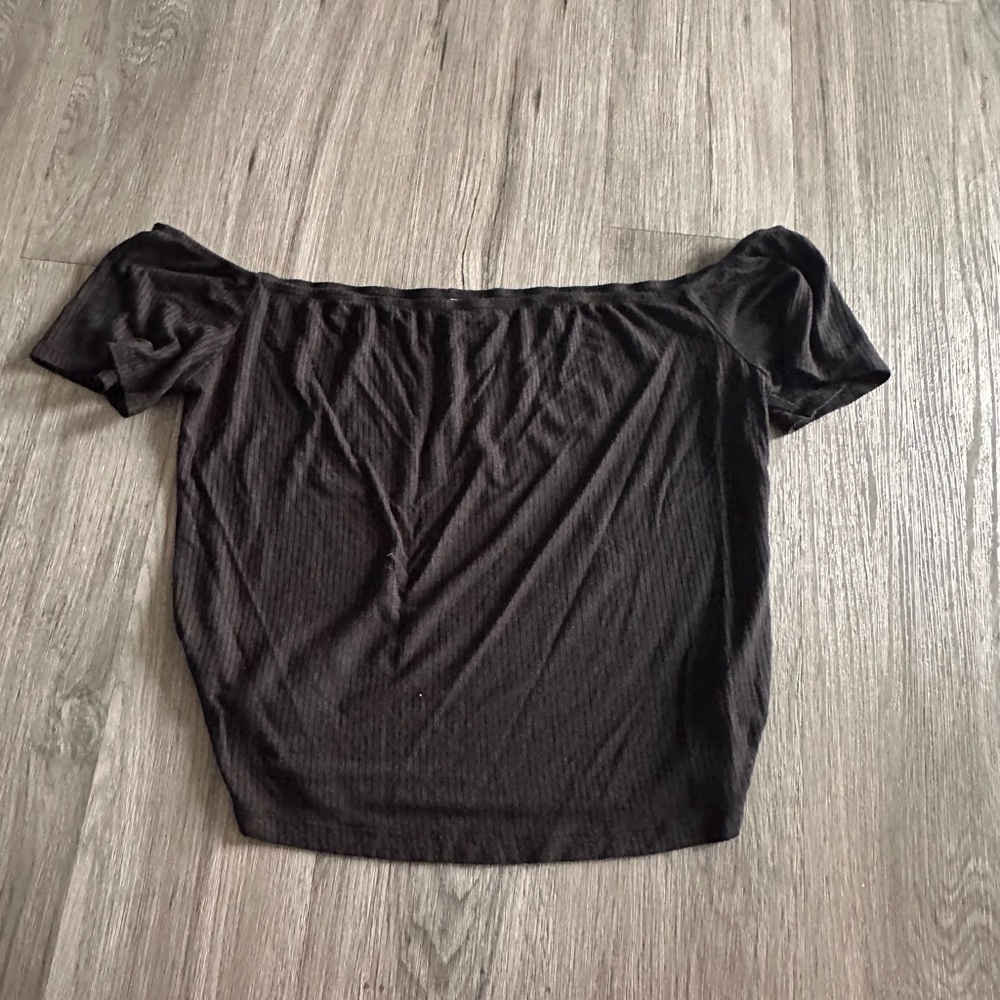 Elegant Black Off-Shoulder Top